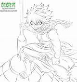 Natsu Fairy Tail Line Deohvi Deviantart Anime sketch template