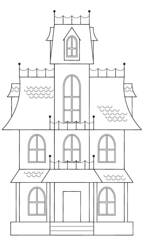 sketch   house    house colouring pages