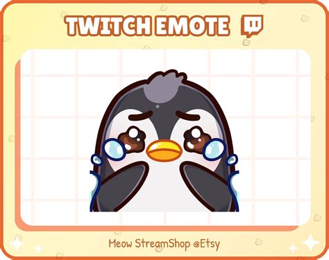 digital art collectibles discord youtube tears emotes twitch emote cute penguin emote