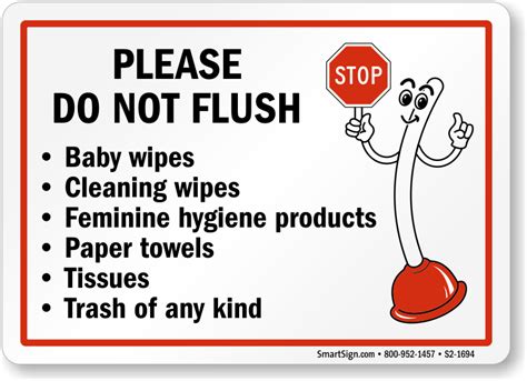 flush signs