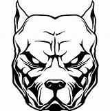 Dog Mean Pitbull Drawing Pit Bull Angry Head Clipart Terrier American Spiked Breed Emblem Pitbulls Puppy Drawings Etsy Getdrawings Gang sketch template