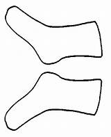 Socks Template Coloring Sock Outline Pages Printable Colouring Templates Clipart Cliparts Aid Band Pair Archjrc Chef Hat Seuss Footprint Dinosaur sketch template