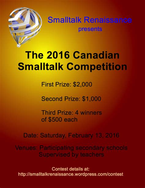 smalltalk research crowdfunding  smalltalk competition scholarships