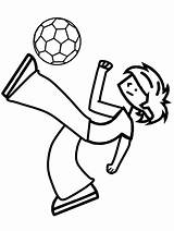 Coloring Sports Pages Kids Soccer Printable Ball Boys Kicking Boy Clipart Kick Cliparts Print Sheets Color Bestcoloringpagesforkids Library Gif Book sketch template