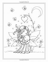 Coloring Pages Whimsical Printable Fairy Adult Bear Digi Stamps Kids Colouring Book Template Fairies Templates Vintage Choose Marjolaine Grange Board sketch template