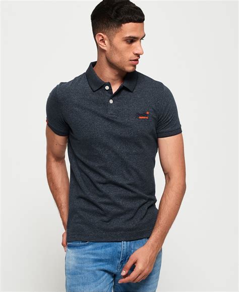 superdry orange label jersey polo shirt mens mens winter exclusives