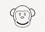 Head Coloring Monkey Pages Monkeys sketch template