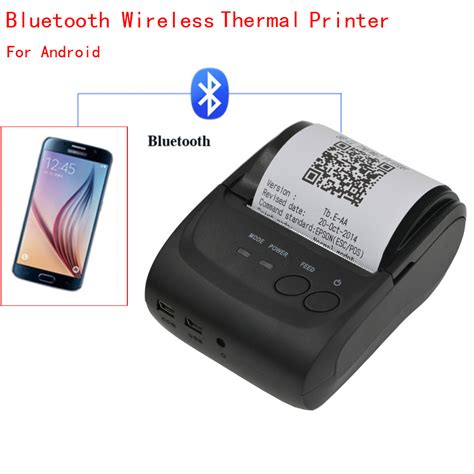 mini wireless mm portable bluetooth thermal printer receipt  android mobile ebay