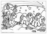 Pony Little Coloring Pages Christmas Kids Friendship Comet Magic Colorator Cartoons Comments сoloring sketch template