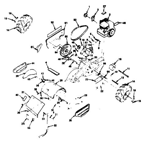 craftsman rototiller parts diagram wiring diagram pictures