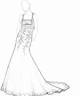 Coloring Pages Dresses Dress Girl Wedding Fashion Color Mermaid Print Printable Comments Adult Deviantart Getcolorings Imagixs sketch template
