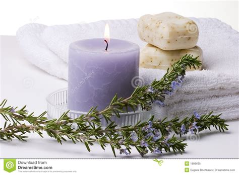 rosemary spa set stock image image  beauty meditating