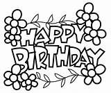 Coloring Birthday Pages Personalized Getcolorings sketch template