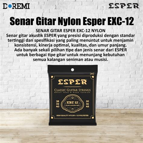 Jual Senar Gitar Classic Esper 12 Shopee Indonesia