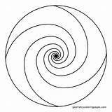 Mandala Pages Spirale Golden Ausmalbilder Colorare Geometrie Fibonacci Mandalas Ausmalbild Spirali sketch template