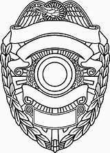 Police Officer Correctional Yahoo Detective Enforcement Badges Getdrawings sketch template