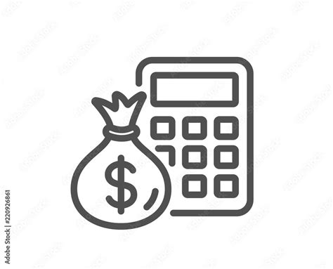calculator  money bag  icon accounting sign calculate finance