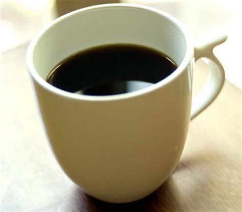 picture white ceramic cup black coffee