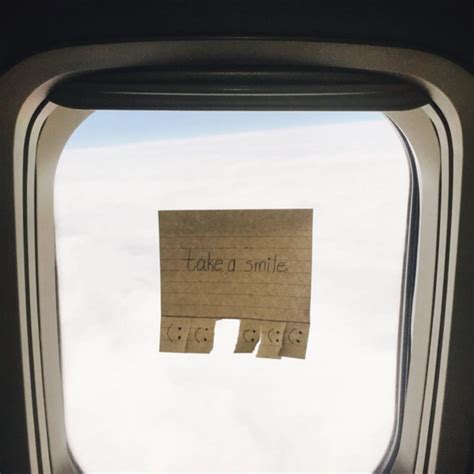 this american airlines flight attendant inspires her passengers with tiny window notes