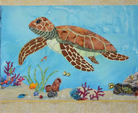 applique patterns quilt patterns sea turtle quilts mcneil coral