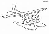 Seaplane Flugzeug Wasserflugzeug Ausmalen Zum Flugzeuge Ausmalbild Malvorlage Airplanes sketch template