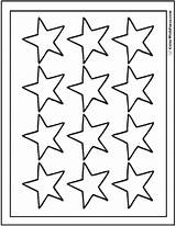 Star Coloring Pages Sheet Printable Stars Template Point Twelve Large Print Shooting Adult Fancy sketch template