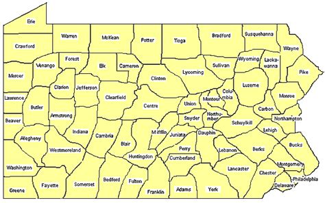 map  pa counties