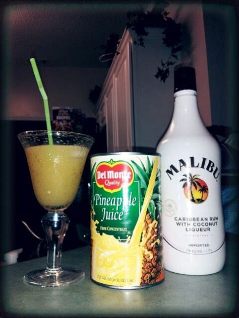 Malibu Rum And Pineapple Juice Drinks Pinterest