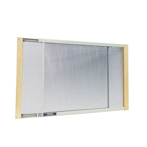 marvin      aluminum adjustable window screen aws  home depot