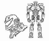 Rim Pacific Coloring Pages Printable Jaeger Colouring Gipsy Danger Drawings Del Titanes Pacifico Getcolorings Color Sketchite Print 667px 91kb sketch template