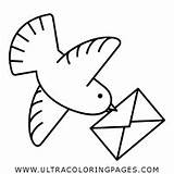 Correio Pombo Mensajera Paloma Pigeon Ultracoloringpages sketch template