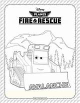 Avalanche Planes Rescue Coloring Fire Whatsapp Tweet Email sketch template