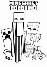 Coloring Minecraft Pages Popular sketch template