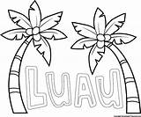 Luau Clipart Clip Preschool Hawaiian Coloring Pages Tiki Theme Party Palm Drawings Printable Printables Frame Cliparting Wikiclipart Trees Clipartix 2455 sketch template