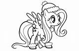 Pony Little Coloring Pages Christmas Printable Kids Color sketch template
