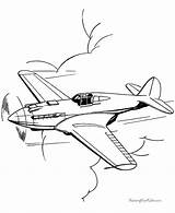 Coloring Pages Airplane Plane Printable Airplanes Military Advertisement Kids sketch template