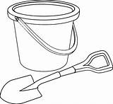 Shovel Bucket Coloring Pages Template Steam sketch template