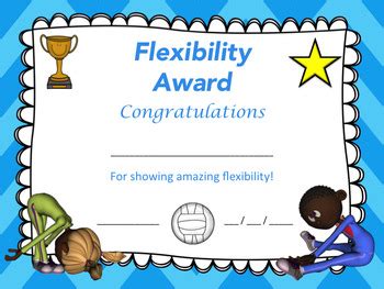 fitness awards physical education certificates editable tpt