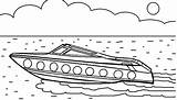 Boat Coloring Pages Printable Speed Rescue sketch template
