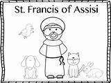 St Francis Assisi Coloring Book Mini Activities Subject sketch template