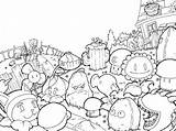 Plants Zombies Vs Coloring Pages Kids Color Colouring Sheets Print Coloriage Zombi sketch template