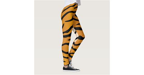 tiger print leggings zazzle