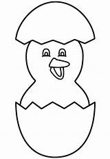 Egg Chick Coloring Hatching Pages Broken Easter Chicks Outline Drawing Color Hello Print Heart Printable Template Colouring Tocolor Kids Getdrawings sketch template
