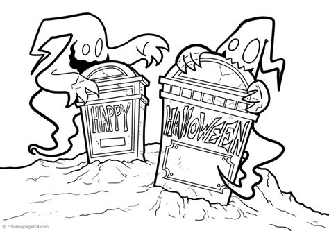 graveyard coloring pages coloring home