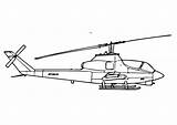 Helicopter Coloring Cobra Large sketch template