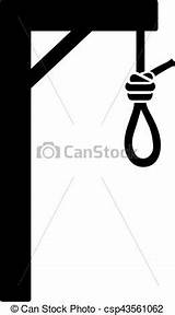 Knot Rope Gallows Hangman Graphic sketch template