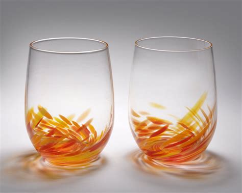 Vino Breve Glasses By Corey Silverman Art Glass Drinkware Artful