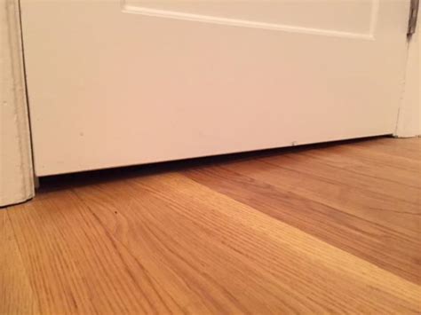 Door Sweep Uneven Floor W Variable Gap Between Opened And