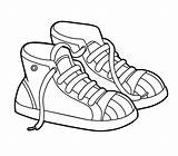 Tenis Shoe Zapatilla sketch template