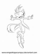 Blaze Cat Coloring Pages Color Winged Deviantart Comments Getcolorings Inspiring Drawn sketch template